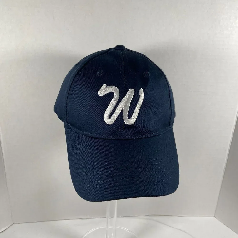 Port & Company Youth Navy Blue W Logo Adjustable Baseball Hat Cap